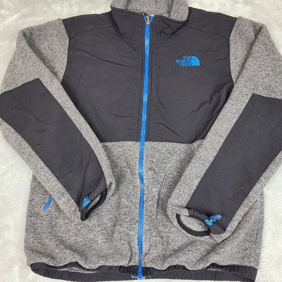 The North Face Boys  Large 14/16 Black‎  Zip Long Sleeve Fleece Pullover Jacket - Picture 1 of 12